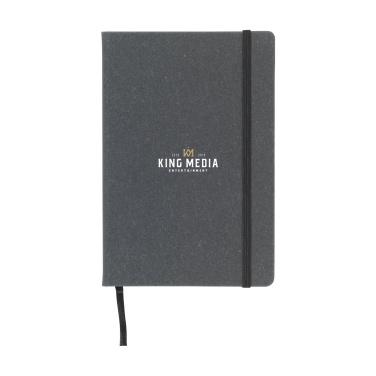 Logo trade promotional product photo of: Montana Recycled Leather Paper Notebook A5