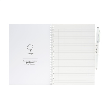 Logo trade promotional merchandise photo of: MOYU Erasable Stone Paper Notebook SoftCover 18 pages