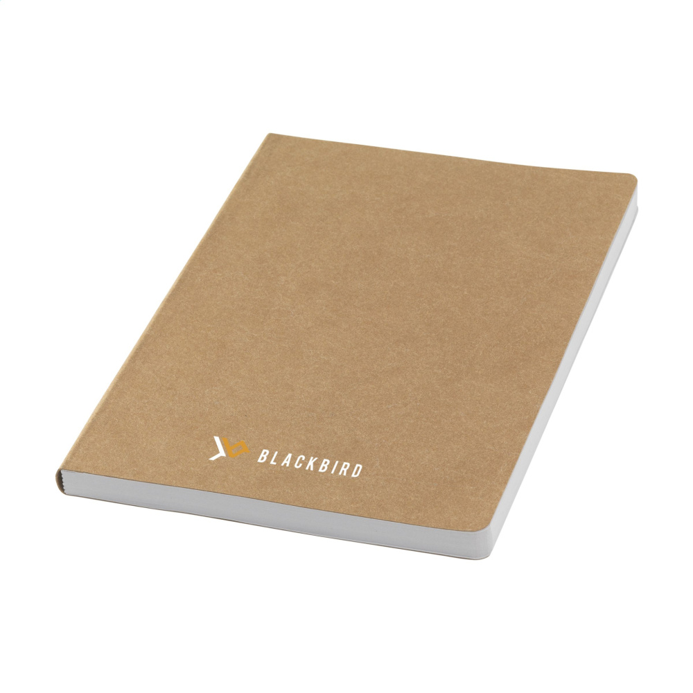 Logotrade promotional gift picture of: Paper Notebook GRS Washable Kraft Cover A5