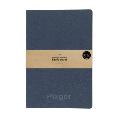 Logo trade advertising product photo of: Paper Notebook GRS Washable Kraft Cover A5