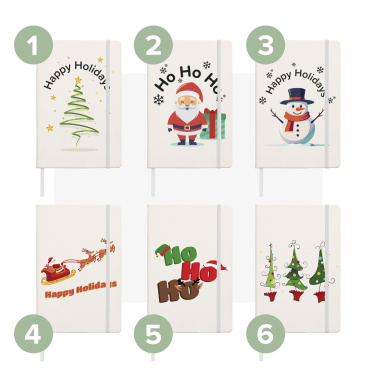 Logo trade promotional giveaways image of: Pocket Notebook A5 X-Mas