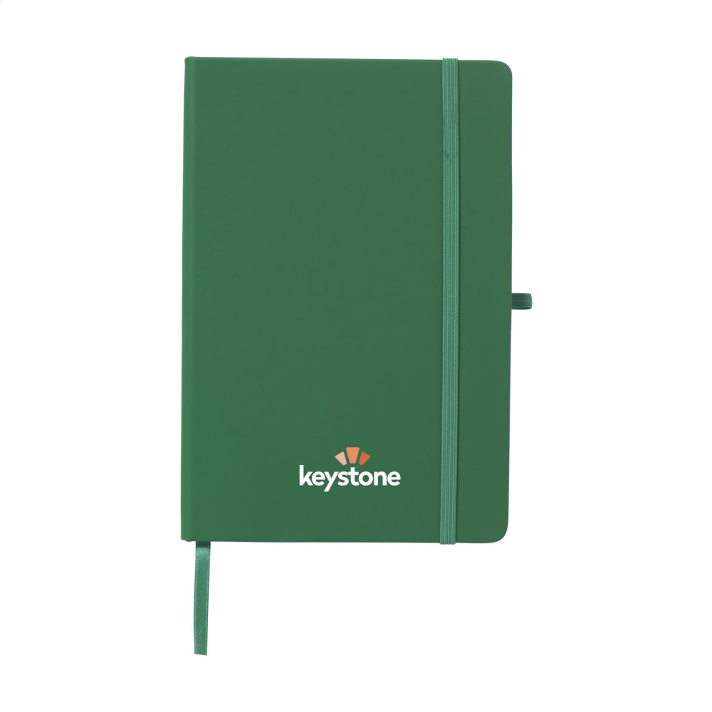 Logo trade promotional products image of: Recycled GRS PU Paper Notebook A5