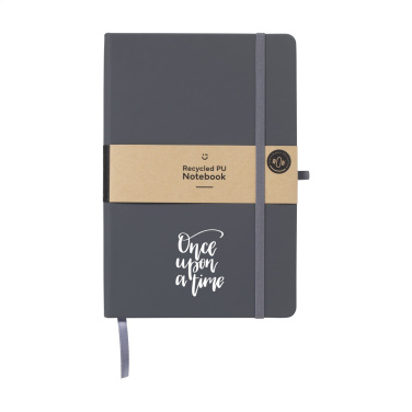 Logo trade promotional product photo of: Recycled GRS PU Paper Notebook A5