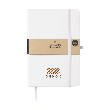 Logotrade promotional giveaway picture of: Recycled GRS PU Paper Notebook A5