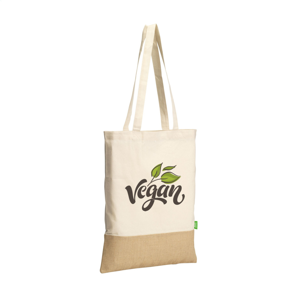 Logotrade promotional merchandise image of: Combi Organic Shopper (160 g/m²) bag