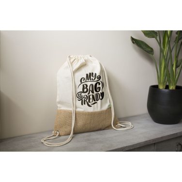 Logotrade business gift image of: Combi Organic Backpack (160 g/m²)