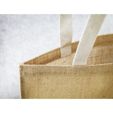 Logo trade advertising product photo of: Madrid Jute Shopper bag