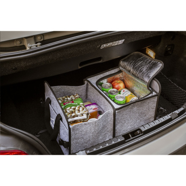 Logo trade promotional gifts image of: Trunk GRS RPET Felt Organiser Cooler bag