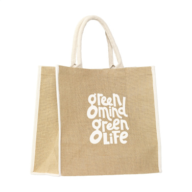 Logo trade promotional giveaway photo of: Gerona Jute Shopper bag