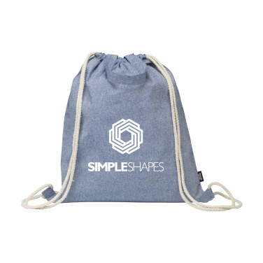 Logo trade promotional gifts picture of: GRS Recycled Cotton PromoBag Plus (180 g/m²) backpack