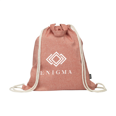 Logo trade promotional giveaways picture of: GRS Recycled Cotton PromoBag Plus (180 g/m²) backpack