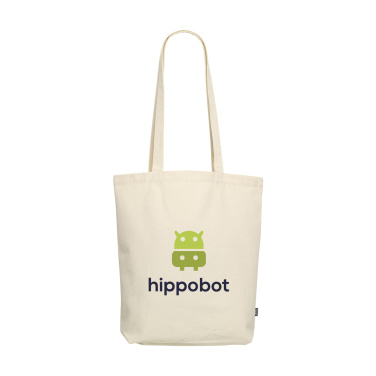 Logo trade promotional merchandise photo of: GRS Recycled Canvas Bag Natural (260 g/m²)