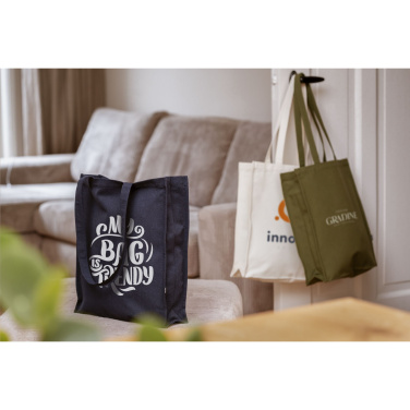 Logo trade promotional gifts image of: Solid Bag GRS Recycled Canvas (340 g/m²)