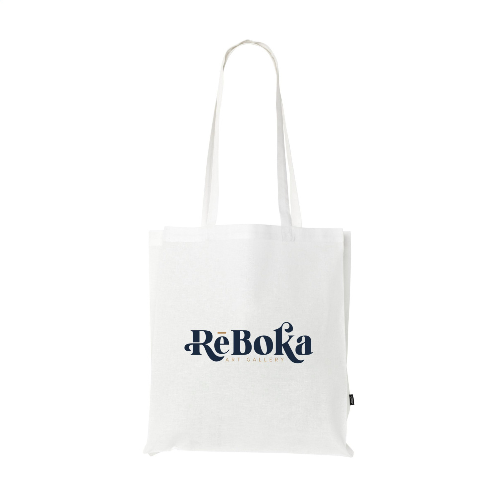 Logo trade promotional merchandise image of: Colour Square Bag GRS Recycled Cotton (150 g/m²)