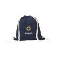 PromoColour GRS Recycled Cotton Backpack (150 g/m²), navy