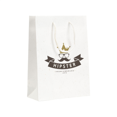 Logotrade promotional gift picture of: Leaf It Bag recycled with straw fibres (180 g/m²) M