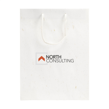 Logo trade promotional merchandise photo of: Leaf It Bag recycled with straw fibres (180 g/m²) L