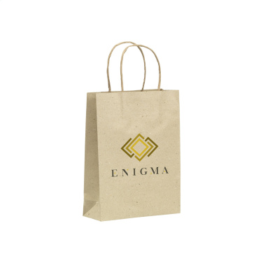 Logo trade promotional item photo of: Leaf It Bag recycled grass paper (120 g/m²) M