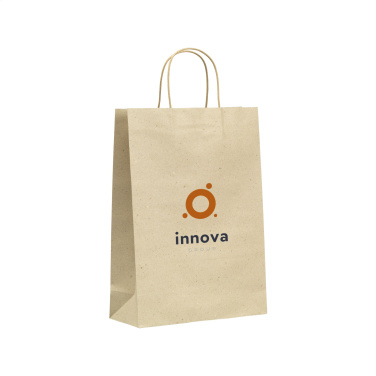 Logo trade promotional item photo of: Leaf It Bag recycled grass paper (120 g/m²) L