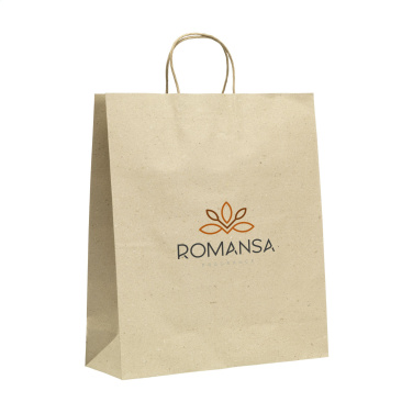 Logo trade advertising products picture of: Leaf It Bag recycled grass paper (120 g/m²) XL