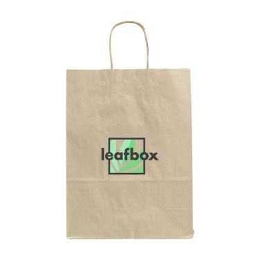 Logotrade promotional item image of: Leaf It Bag Wide recycled grass paper (90 g/m²) M