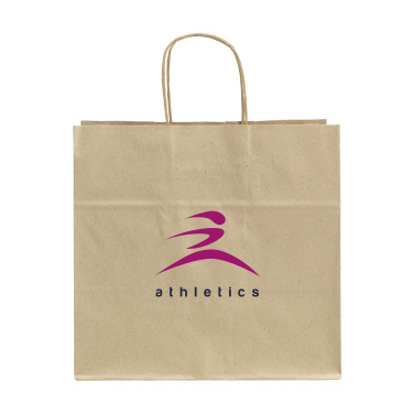 Logo trade advertising products image of: Leaf It Bag recycled grass paper (90 g/m²) L