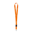 KeyCord 2 cm lanyard, fluorescent orange