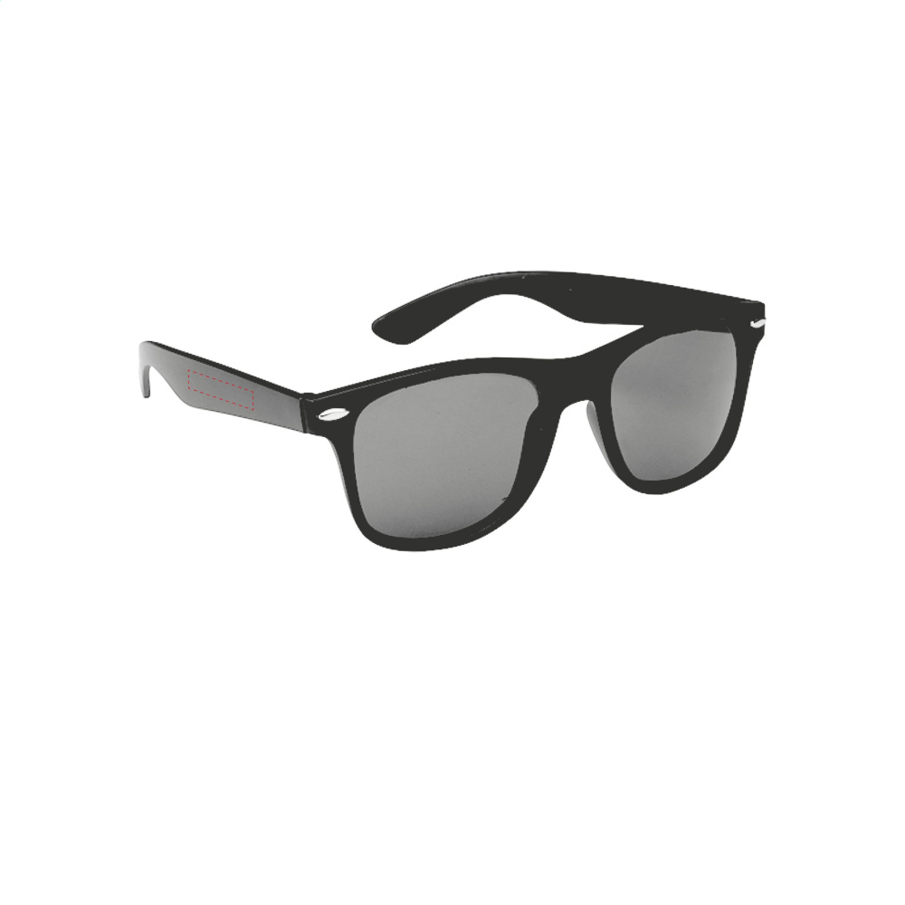 Logo trade advertising products image of: Malibu Matt Black sunglasses