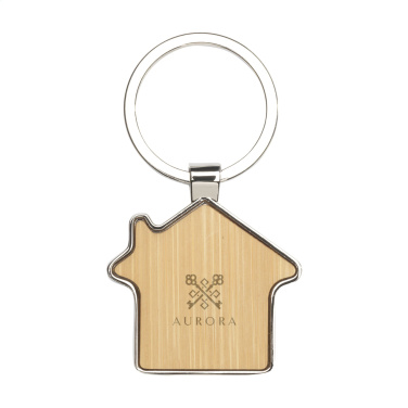 Logo trade promotional merchandise picture of: Casa bamboo keyring