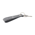 GRS RPET Felt Keyring, grey