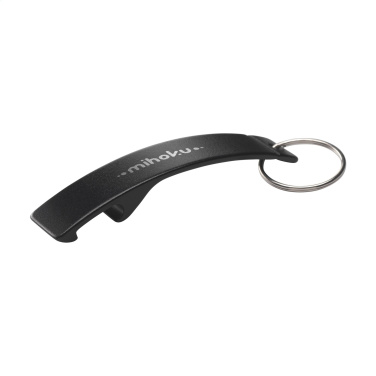 Logo trade promotional gift photo of: Alu Opener GRS Recycled keyring