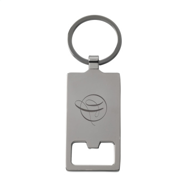 Logo trade promotional products image of: Sammy bottle opener / keyring