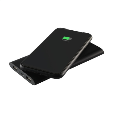 Logo trade promotional giveaways image of: Aluminium 8000 Wireless Powerbank wireless charger