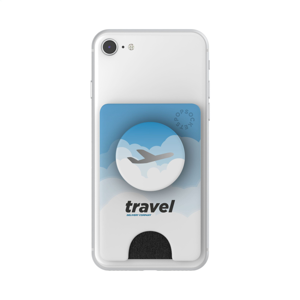 Logo trade advertising products image of: PopSockets® PopWallet+ card holder with PopGrip