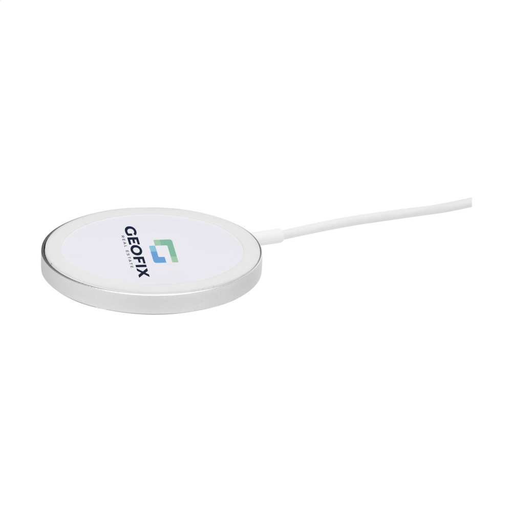 Logo trade promotional merchandise picture of: Force MagSafe 10W Recycled Wireless Charger