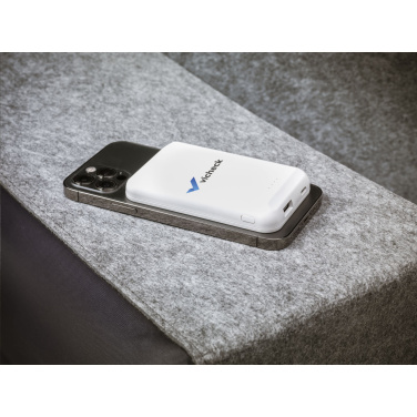 Logotrade advertising product image of: Force Magnetic RCS Recycled Wireless Powerbank 5000