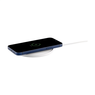 Logotrade corporate gift image of: Coil RCS Recycled Wireless Charger