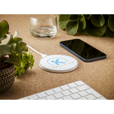 Logotrade advertising product image of: Coil RCS Recycled Wireless Charger