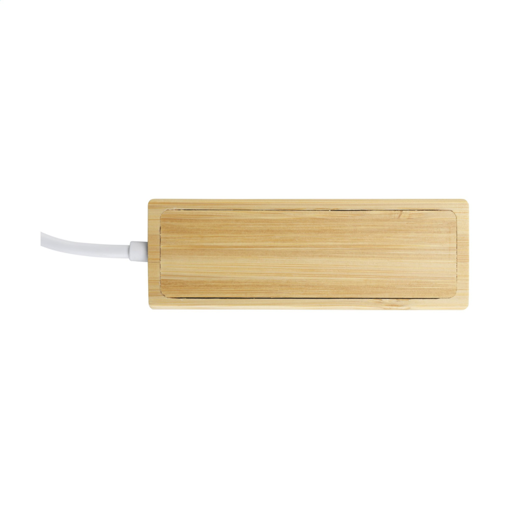 Logo trade promotional items picture of: Bamboo USB Hub