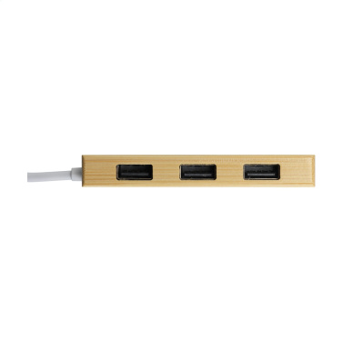 Logotrade corporate gift image of: Bamboo USB Hub