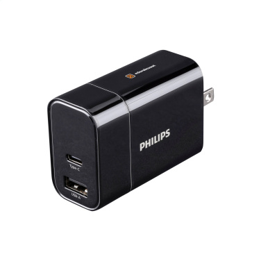 Logo trade promotional merchandise picture of: Philips Travel Charger