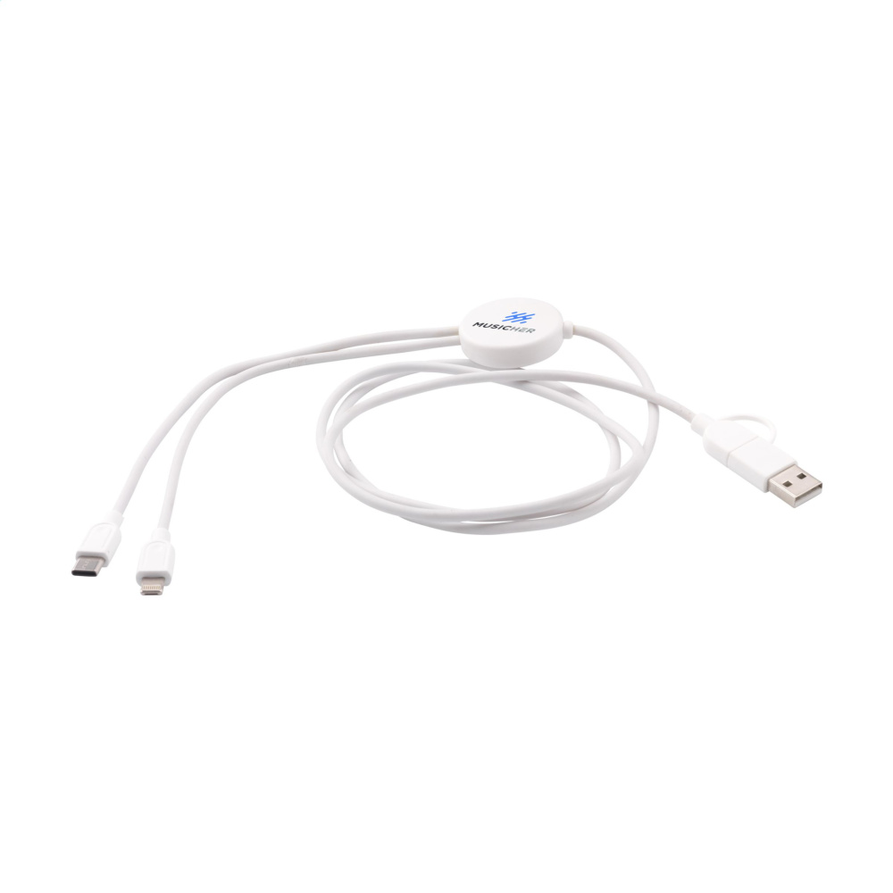 Logotrade promotional products photo of: Charging Cable RCS Recycled ABS-TPE