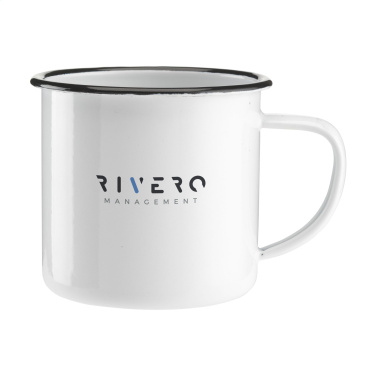 Logo trade promotional gifts picture of: Retro Enamel Mug 350 ml