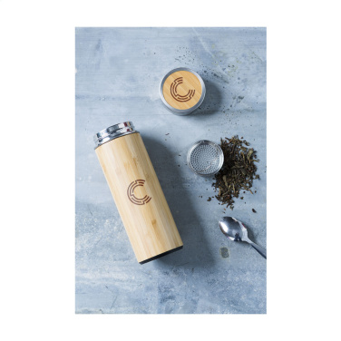 Logo trade promotional items picture of: Osaka 360 ml bamboo thermo bottle/thermo cup