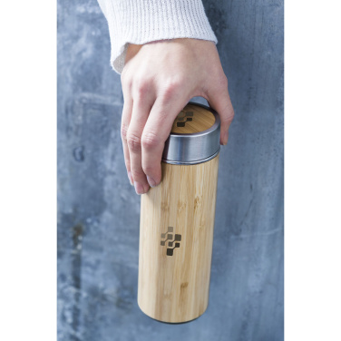 Logo trade promotional gifts picture of: Osaka 360 ml bamboo thermo bottle/thermo cup