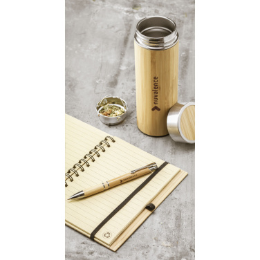 Logotrade promotional item picture of: Osaka 360 ml bamboo thermo bottle/thermo cup