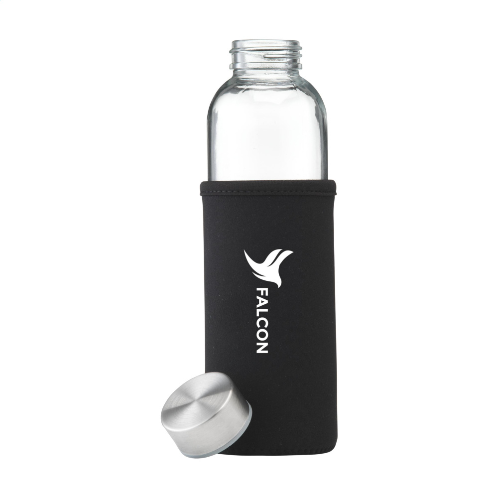 Logo trade promotional items image of: Senga Glass 500 ml drinking bottle