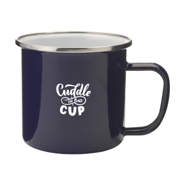 Logotrade promotional giveaways photo of: Retro Silver Enamel Mug 350 ml