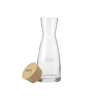 Logo trade corporate gifts picture of: Ypsilon Carafe 1 L with a cork cap