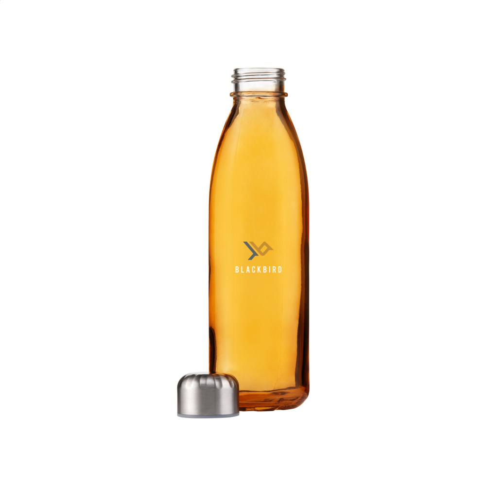 Logo trade promotional merchandise picture of: Topflask Glass 650 ml drinking bottle